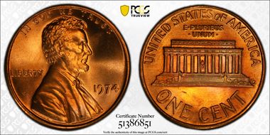 1974 1C MS67RD