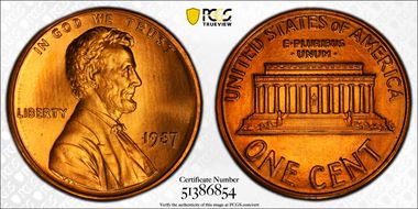 1987 1C MS68RD
