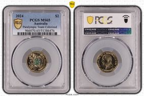 2024 $2 Paralympic Team Colorized MS65