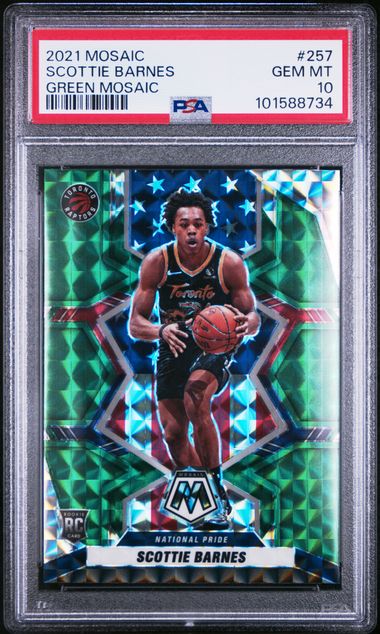 2021 Panini PANINI MOSAIC Holo #257 Scottie Barnes front