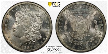 1887-S $1 MS63