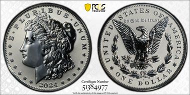 2024-S $1 Morgan Dollar Rev PR Two-Coin Reverse Proof Set PR69