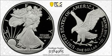 2024-W  $1 Silver Eagle PR70DCAM