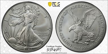 2024-W $1 Burnished Silver Eagle SP70