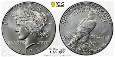 2024 $1 Peace Dollar MS69