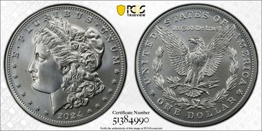 2024 $1 Morgan Dollar MS70