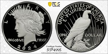 2024-S $1 Peace Dollar PR70DCAM