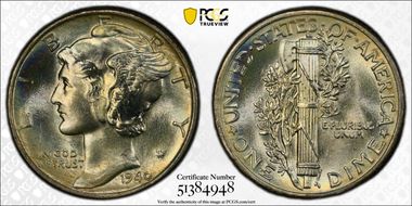 1940 10C MS67+ FB