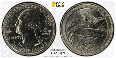 2020-W 25C Tallgrass Prairie NP V75 MS63