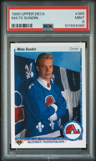 1990 Upper Deck #365 Mats Sundin front