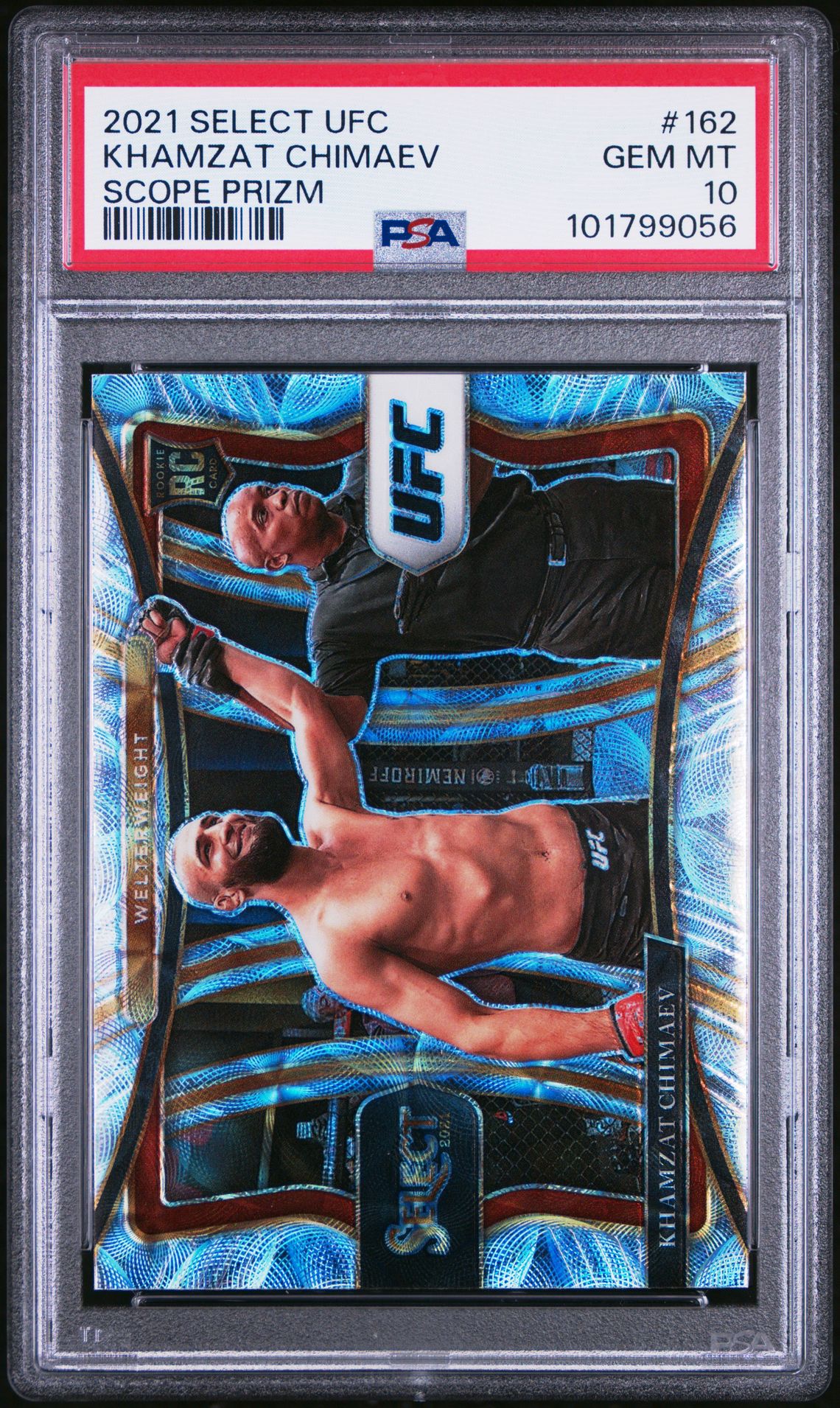 2021 Panini PANINI SELECT UFC Scope #162 Khamzat Chimaev front