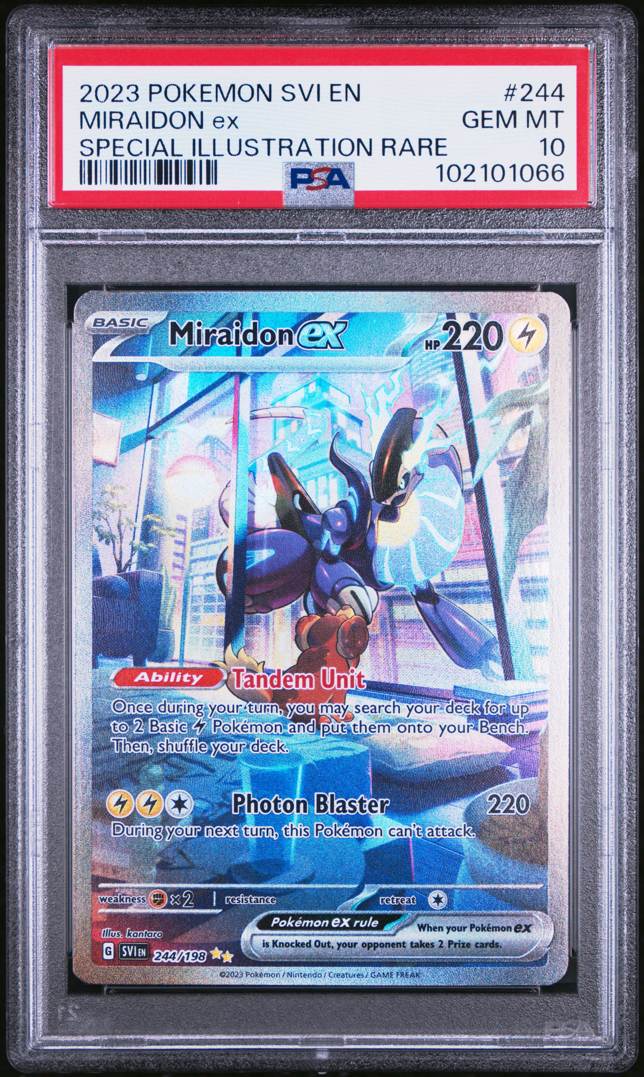 2023 #244 Miraidon EX PSA 10 Svi EN-Scarlet & Violet