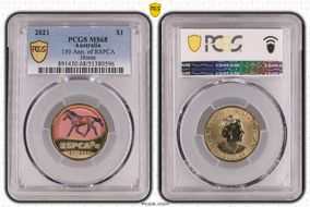 2021 $1 150 Ann. of RSPCA Horse MS68
