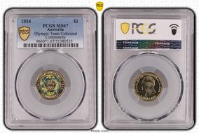 2024 $2 Olympic Team Colorized Community MS67