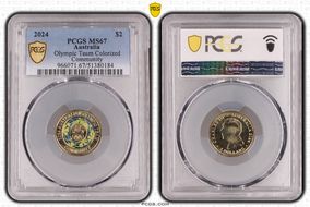 2024 $2 Olympic Team Colorized Community MS67