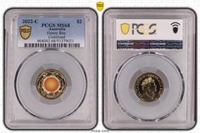 2022-C $2 Honey Bee Colorized MS68