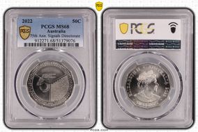 2022 50C 75th Ann. Signals Directorate MS68