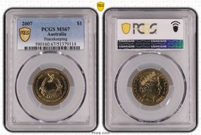 2007 $1 Peacekeeping MS67