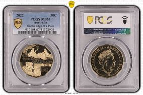 2022 50C On the Edge of a Plain MS67