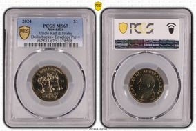 2024 $1 Uncle Rad & Frisky Dollarbucks - Envelope Privy MS67