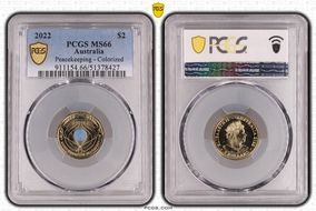 2022 $2 Peacekeeping - Colorized MS66