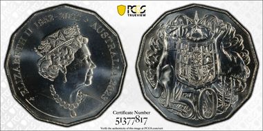 2023 50C QE II Memorial Cu-Ni MS68