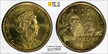 2023 $2 QEII Memorial 1952-2022 MS67