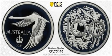 2024 Medal Swan "Pattern Dollar" Ag ACR 60th Anniversary PR70DCAM