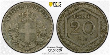 1918-R 20C KM-58 Plain Edge N1