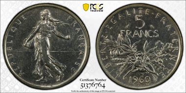 1960 5 Fr Gad-770 F-340 N1