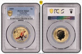 2009 $1 Lizard Al-Bronze MS69