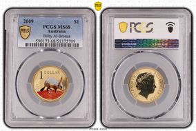 2009 $1 Bilby Al-Bronze MS68