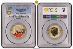 2009 $1 Bilby Al-Bronze MS67