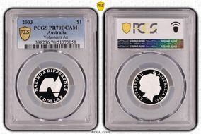 2003 $1 Volunteers Ag PR70DCAM