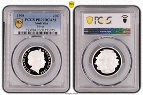 1998 20C Silver PR70DCAM