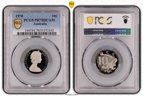 1970 10C PR70DCAM