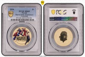 2024 $1 Marvel 85th Anniversary Colorized MS69