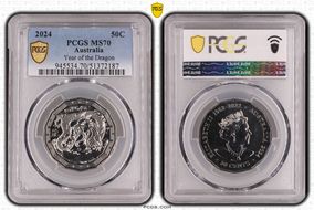 2024 50C Year of the Dragon MS70
