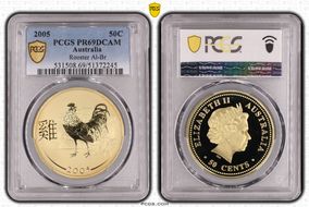 2005 50C Rooster Al-Br PR69DCAM