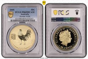 2005 50C Rooster Al-Br PR69DCAM