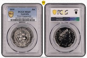 2010 50C Royal Engagement MS69