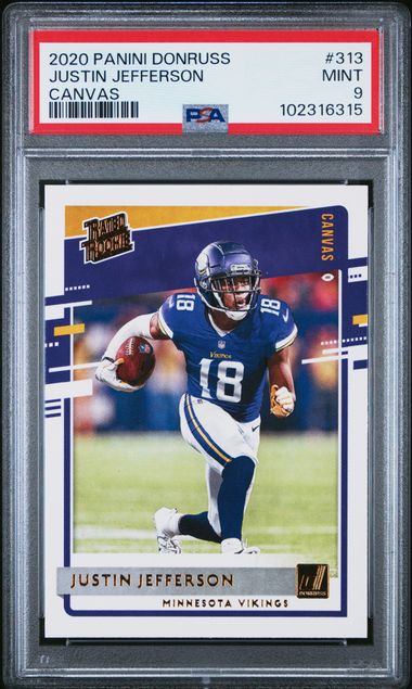 2020 Panini Donruss Rated Rookie #313 Justin Jefferson front