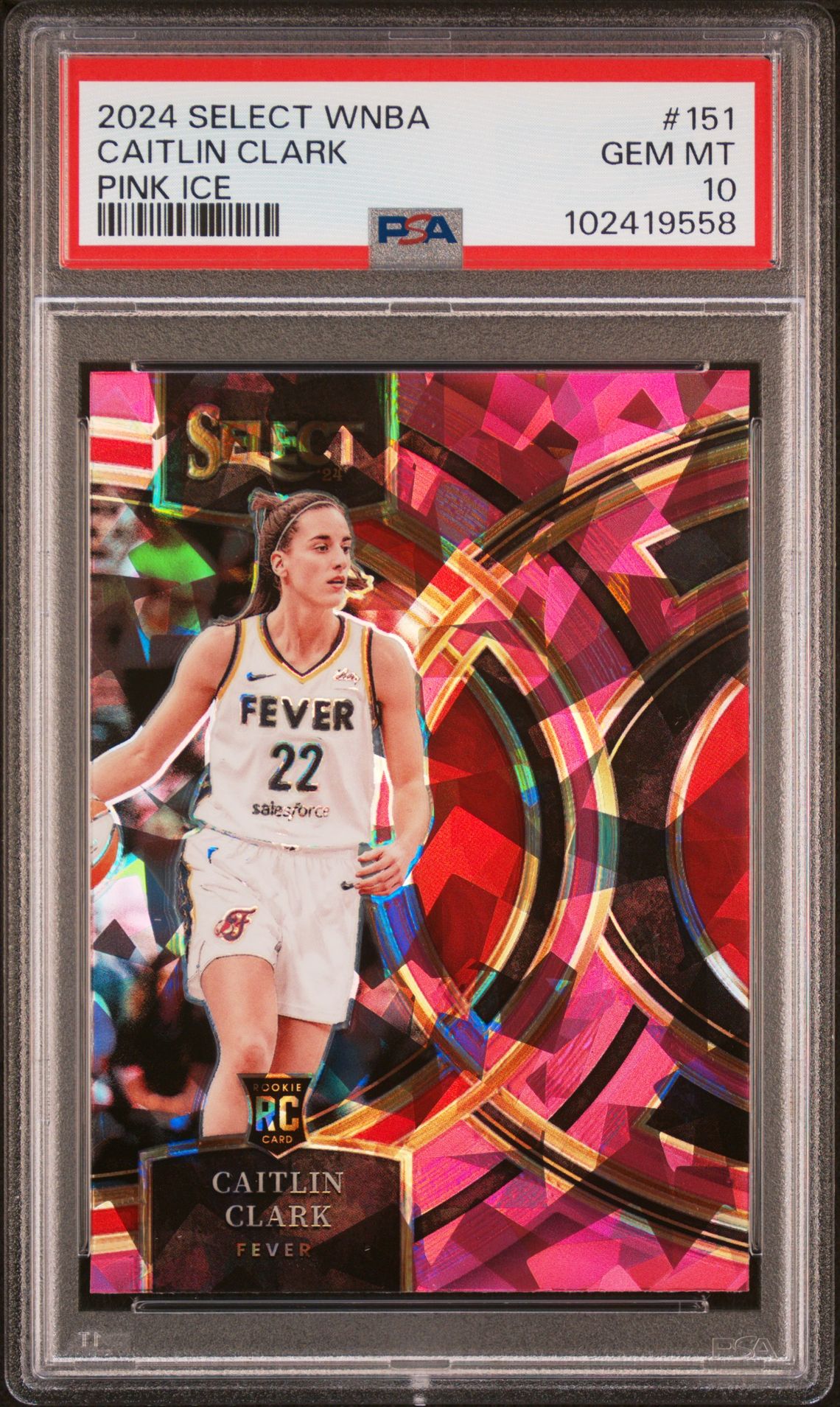 2024 Panini PANINI SELECT WNBA Pink Ice #151 Caitlin Clark front