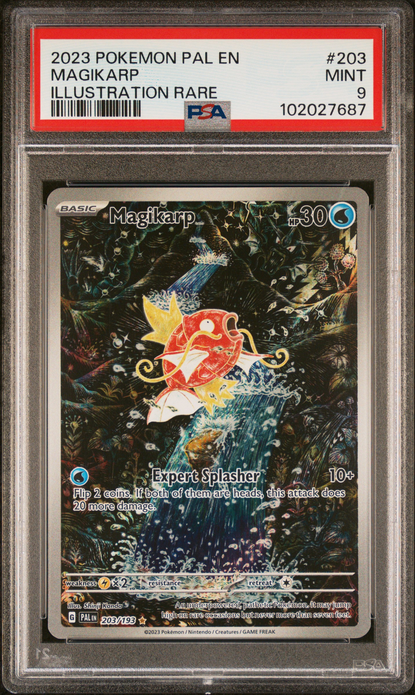 2023 Pokemon Pal En-Paldea Evolved Magikarp #203 (Illustration Rare) Mint 9 front