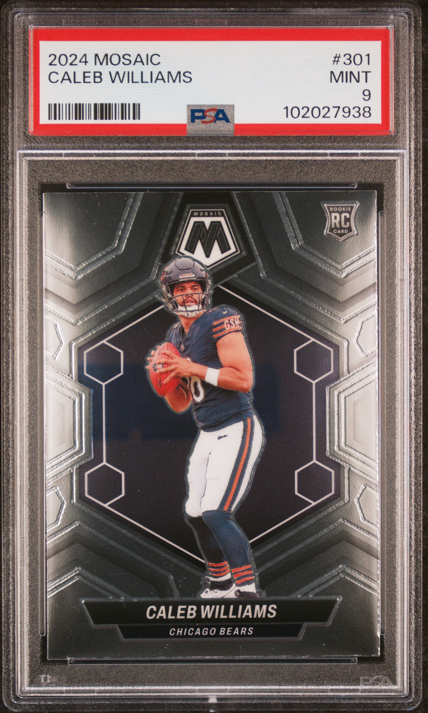 2024 Panini Mosaic Caleb Williams #301 Mint 9 front