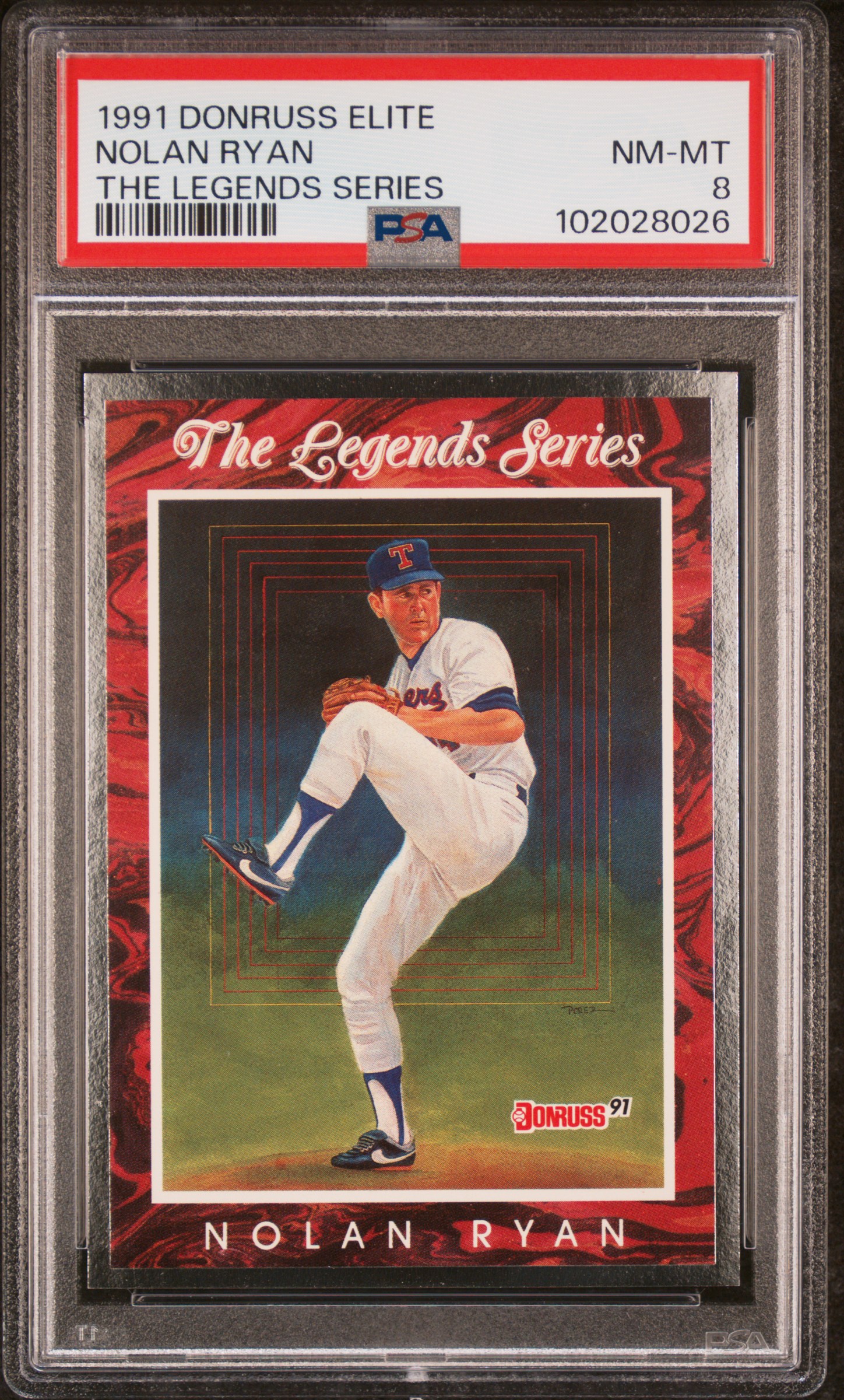1991 Donruss Elite Nolan Ryan (The Legends Series) Nm-Mt 8 front
