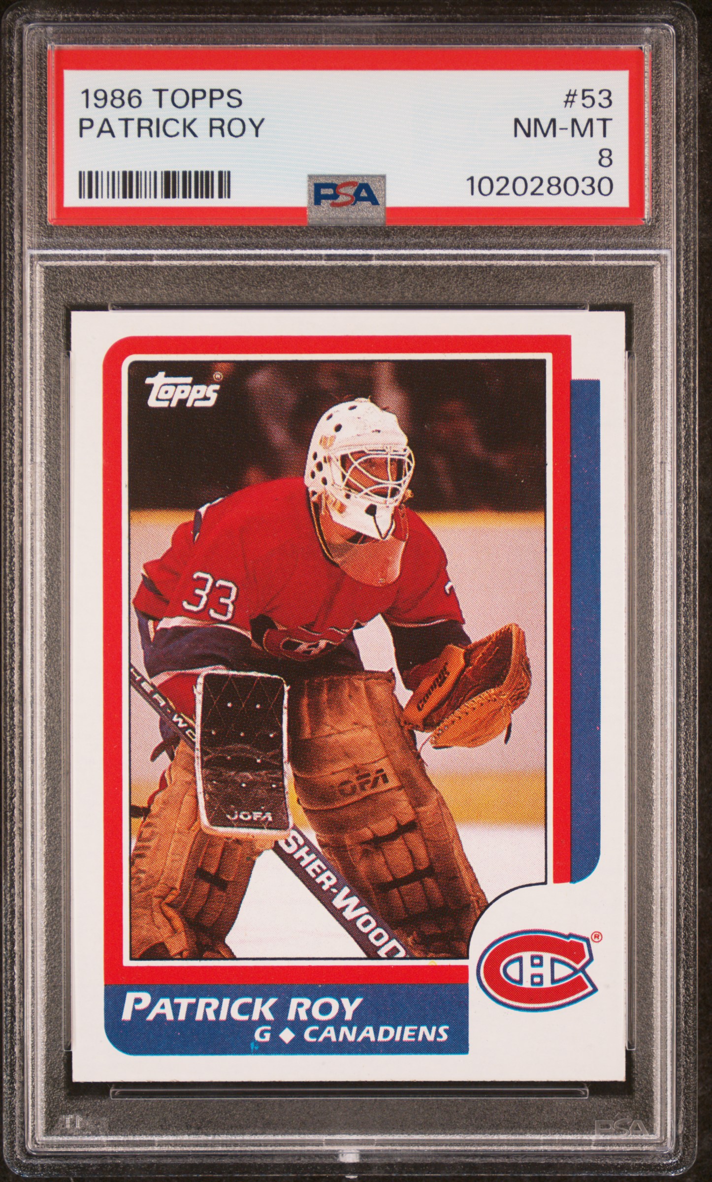 1986 Topps Patrick Roy #53 Nm-Mt 8 front
