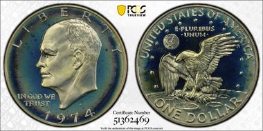 1974-S $1 Silver PR69DCAM