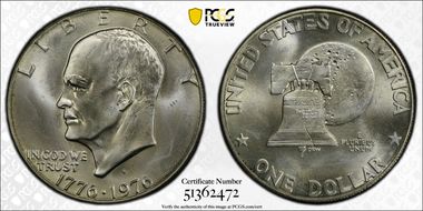 1976-S $1 Silver MS67