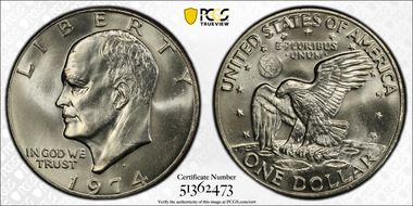 1974-D $1 MS65